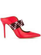 Malone Souliers Mara Mule Pumps - Red