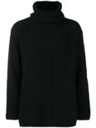 Junya Watanabe Knitted Turtleneck Sweater - Black