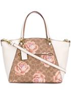 Coach Rose Print Prairie Satchel Bag - White