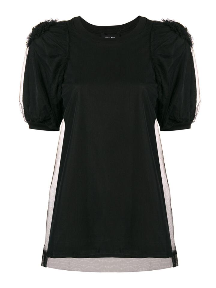 Simone Rocha Tulle Layered T-shirt - Black