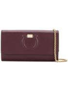 Salvatore Ferragamo Gancio Chain Wallet - Pink & Purple
