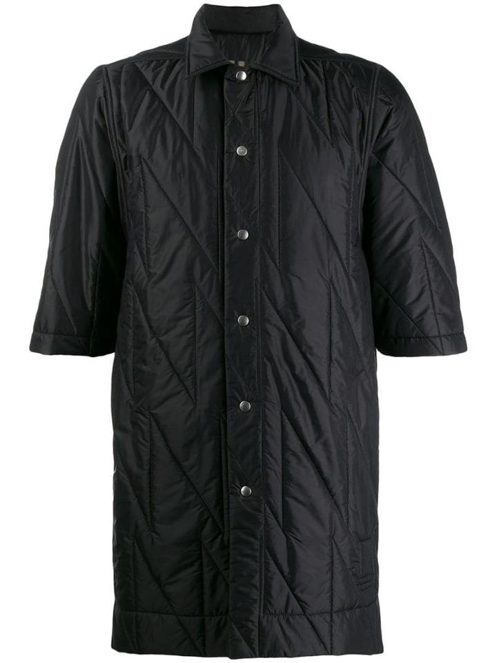 Rick Owens Drkshdw Quilted Button-up Shirt - Black
