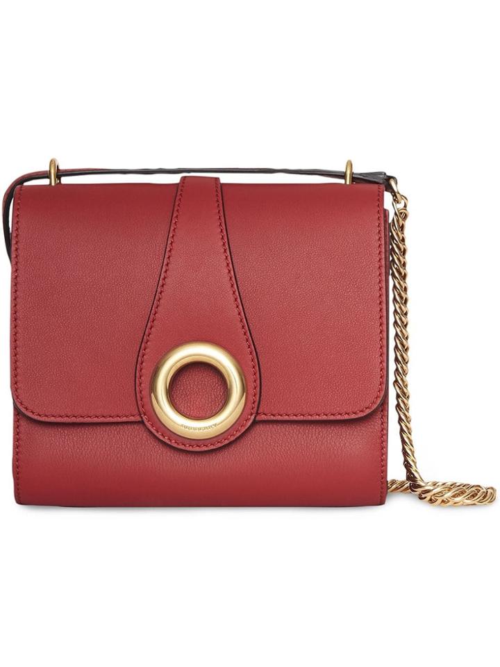 Burberry The Leather Grommet Detail Crossbody Bag - Pink