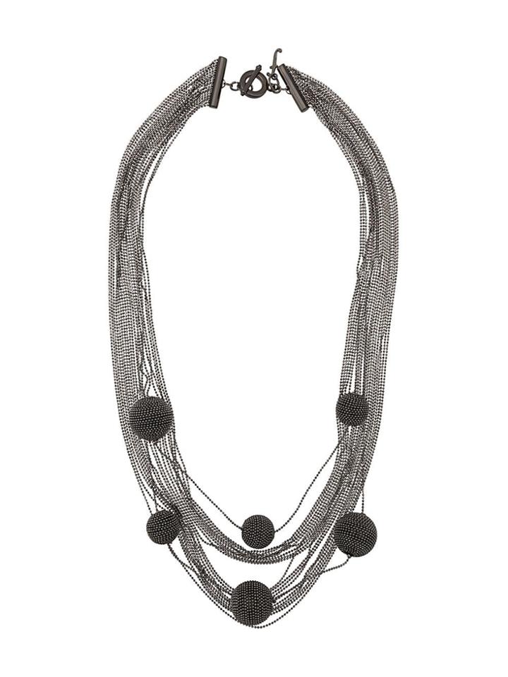 Fabiana Filippi Doriana Rhinestone Necklace - Silver