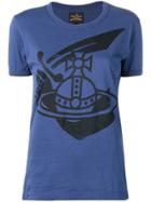 Vivienne Westwood Anglomania Logo Print T-shirt - Blue