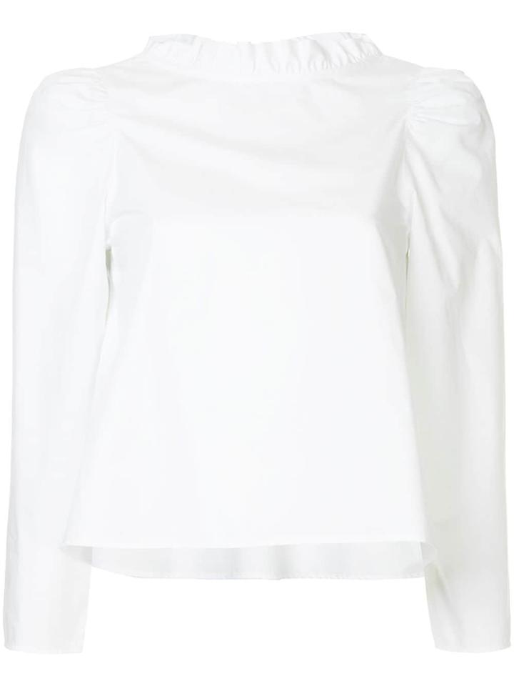 Atlantique Ascoli Ruffled Blouse - White