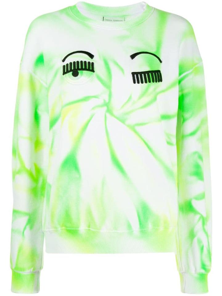 Chiara Ferragni Winking Eye Sweatshirt - Green