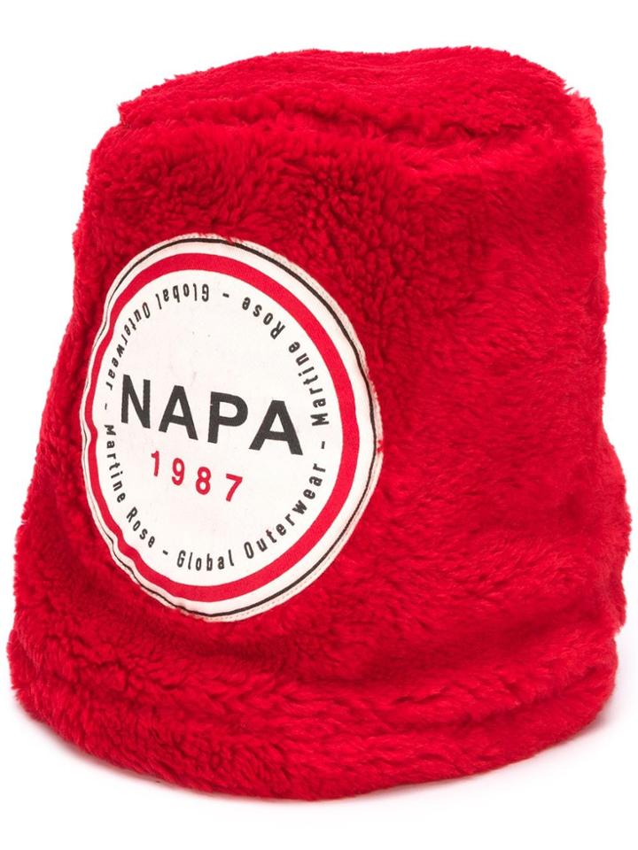 Napa By Martine Rose Fleece Bucket Hat - Red