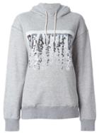 Doublet Sequined Hoodie, Women's, Size: L, Grey, Cotton/polyester