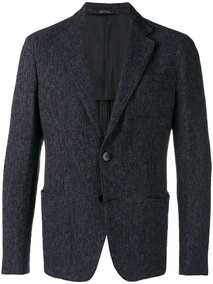 Giorgio Armani Single-breasted Blazer - Blue