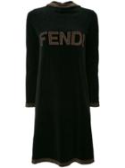 Fendi Vintage Fendi Long Sleeve One-piece Dress - Black