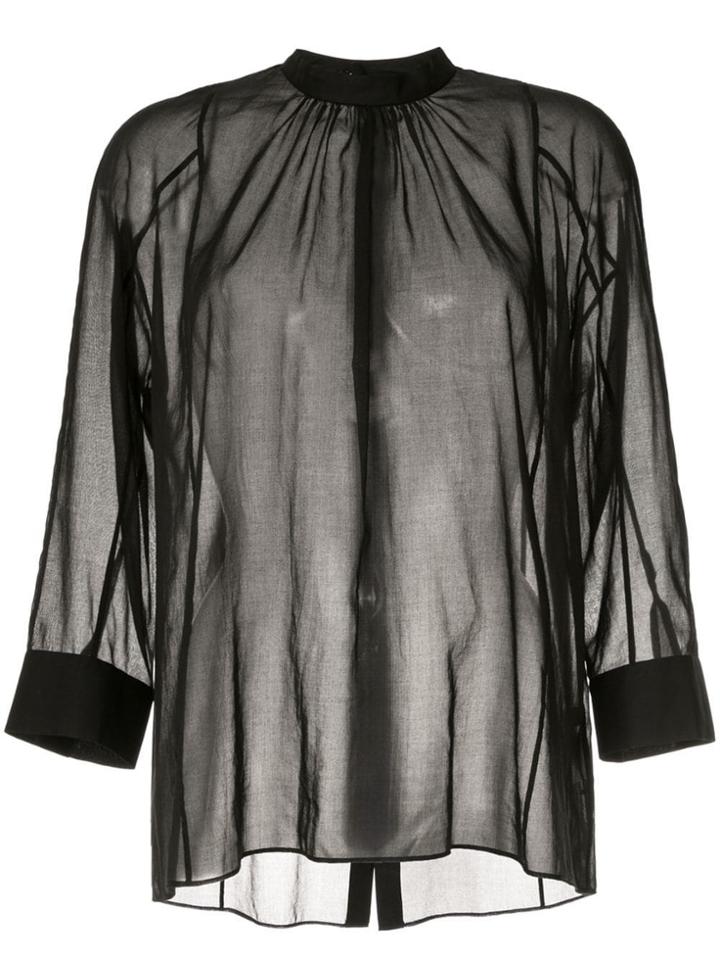 Des Prés Sheer Shirt - Black