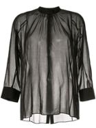 Des Prés Sheer Shirt - Black