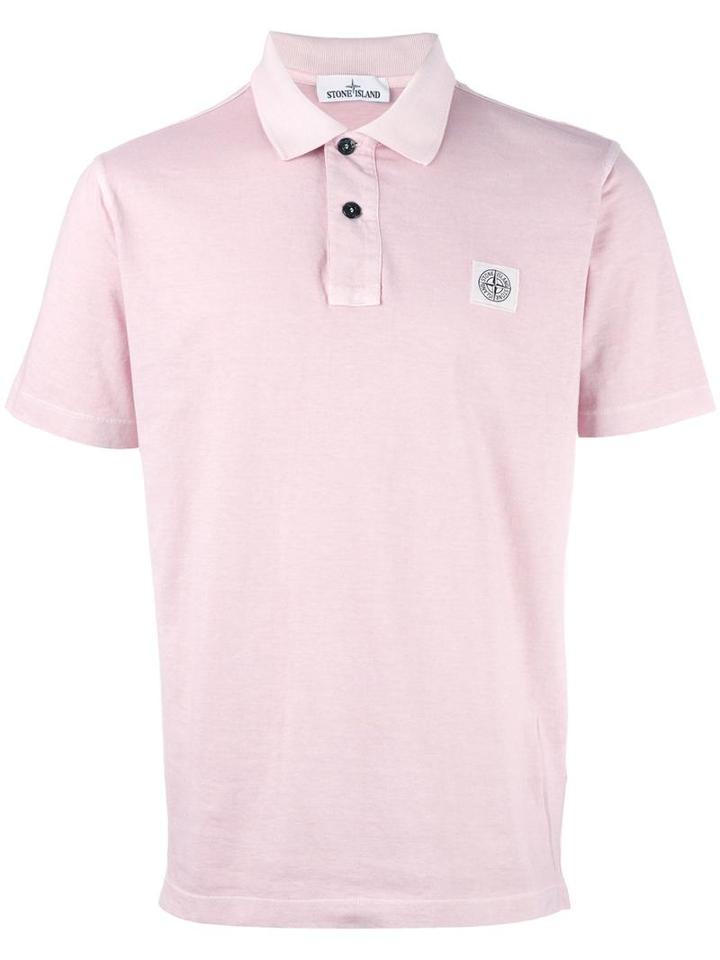Stone Island Classic Polo Shirt, Men's, Size: Xxl, Pink/purple, Cotton