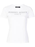 Jeremy Scott Metallic Logo Print T-shirt - White