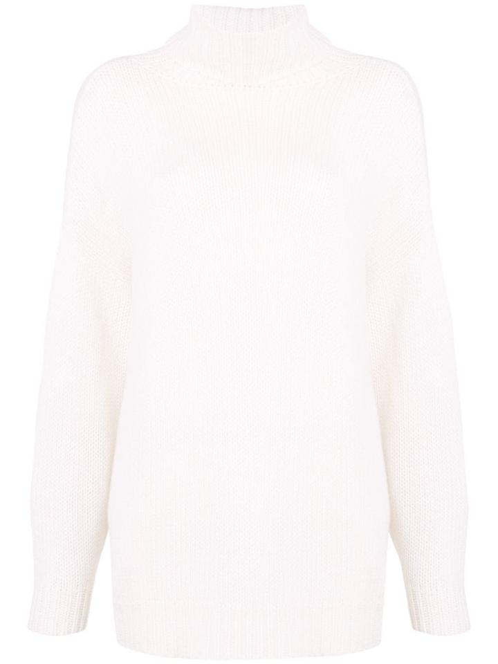 R13 Roll Neck Sweater - White