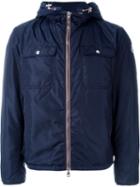Moncler Hooded Padded Jacket, Men's, Size: 5, Blue, Polyamide/feather Down