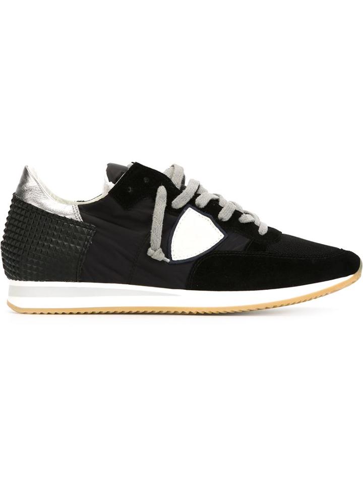 Philippe Model Pyramid Stud Sneakers, Men's, Size: 45, Black, Leather/nylon/rubber