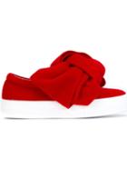 Joshua Sanders Oversized Bow Slippers