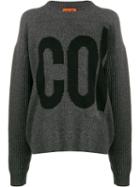 Colville Logo Embroidered Sweater - Grey