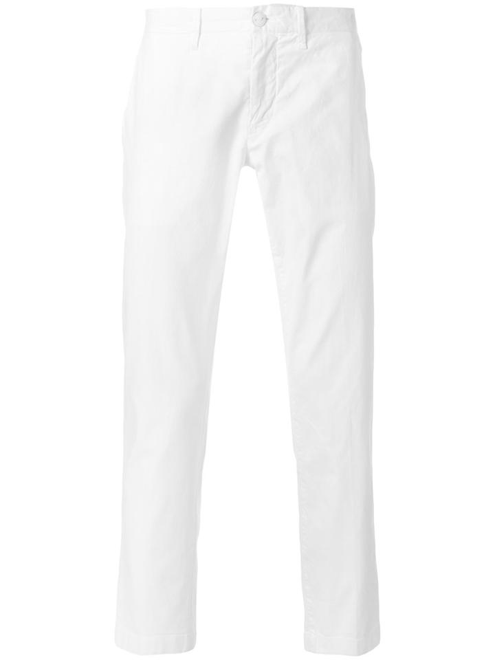 Jacob Cohen Rolled Cuff Trousers - White