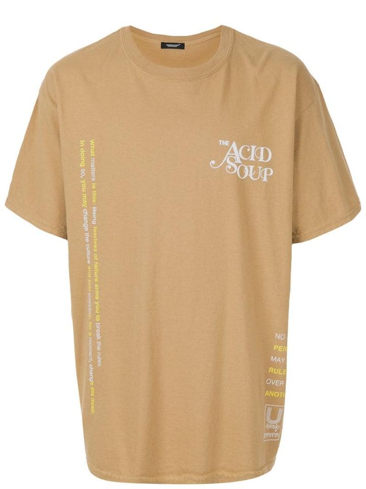 Undercover 'the Acid Soup' T-shirt - Brown