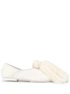 Jil Sander Tassel Detail Loafers - White