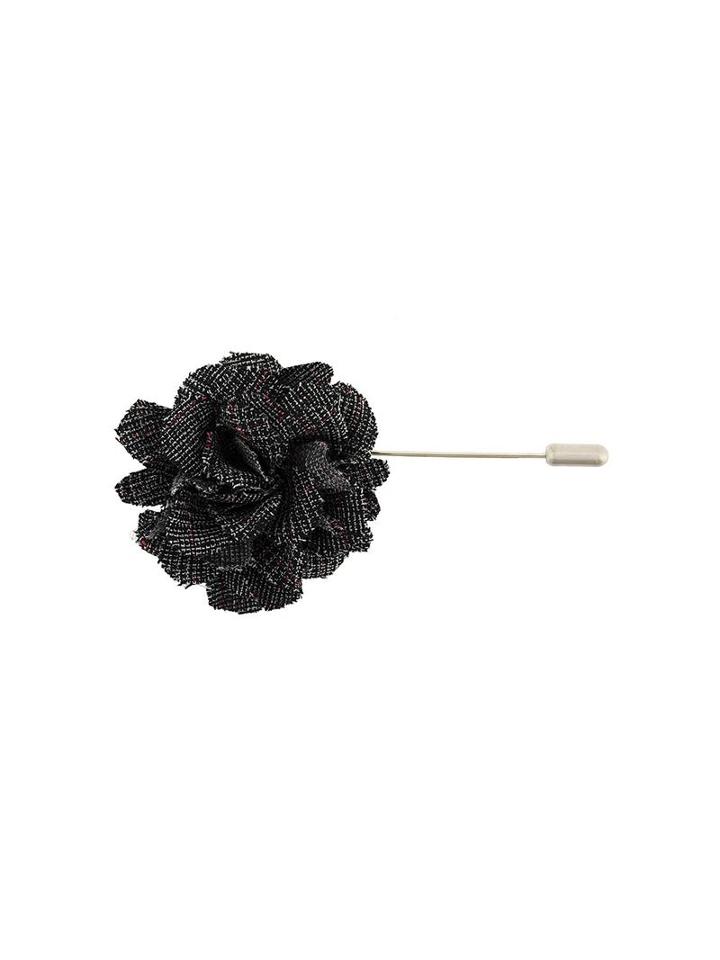 Lanvin Small Flower Pin, Men's, Grey