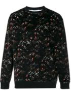Givenchy Baboon Print Velour Sweatshirt, Men's, Size: Medium, Black, Cotton