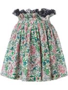 No21 Smocked Waist Skirt, Women's, Size: 40, Cotton/polyamide