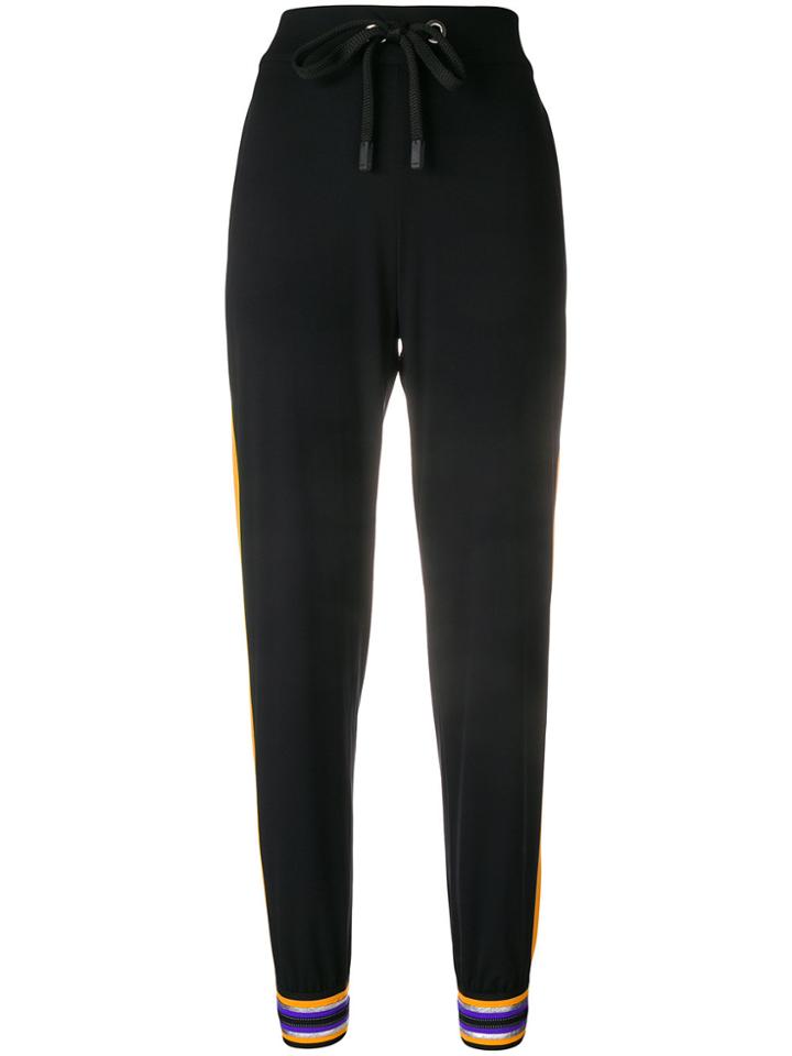 No Ka' Oi Side Stripe Track Pants - Black