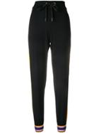 No Ka' Oi Side Stripe Track Pants - Black