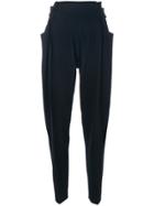 Victoria Beckham Tapered Trousers - Blue