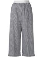 I'm Isola Marras Cropped Gingham Trousers - Black