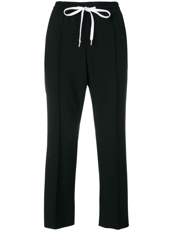 Miu Miu Drawstring Trousers - Black