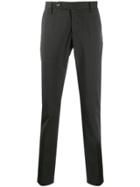Entre Amis High Rise Slim Fit Trousers - Grey