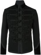 Alexander Mcqueen Band Jacket, Men's, Size: 48, Black, Viscose/virgin Wool/cashmere/polyester