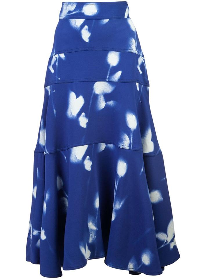Proenza Schouler Rose Imprint Skirt - White