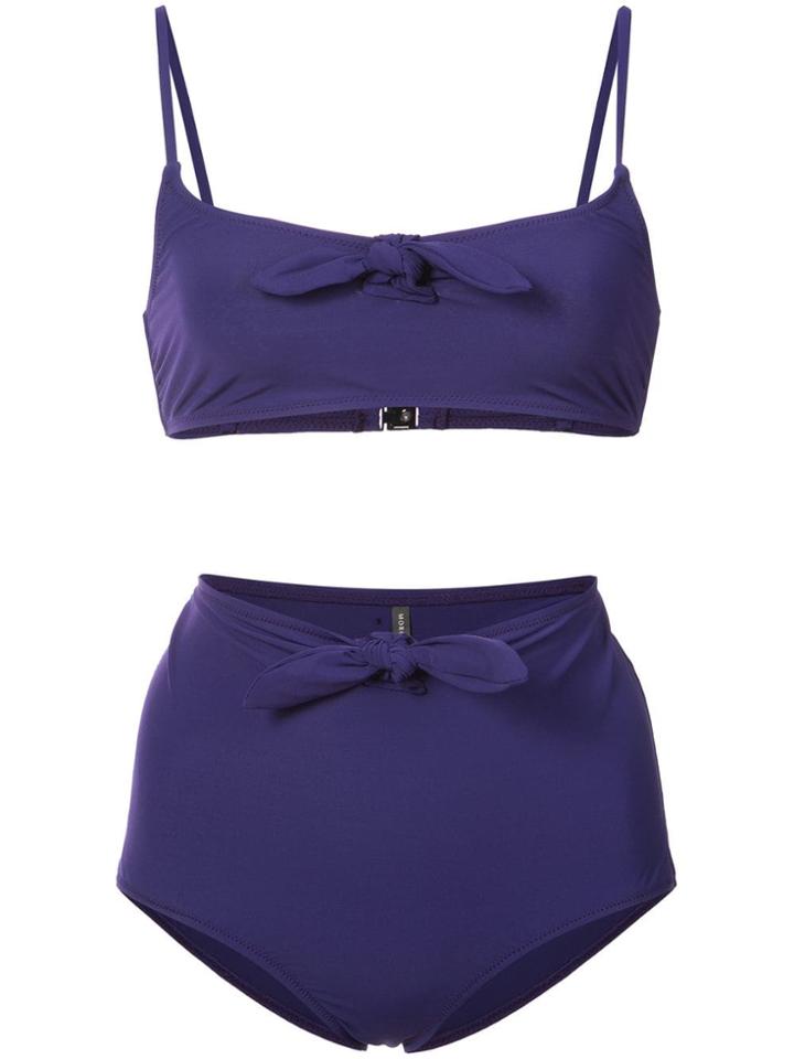 Morgan Lane High Waisted Maya Bikini Set - Purple