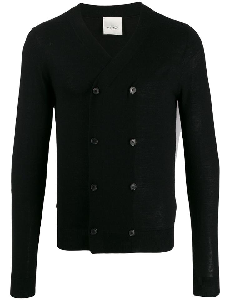 Leqarant Double Breasted Cardigan - Black