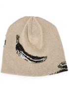 Baja East - Banana Beanie - Unisex - Cotton/viscose - One Size, Nude/neutrals, Cotton/viscose