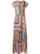 Msgm Tribal Print Maxi Dress