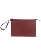 Céline Clutch Bag, Women's, Brown, Leather