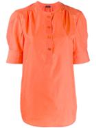 Joseph Short-sleeve Shift Blouse - Orange