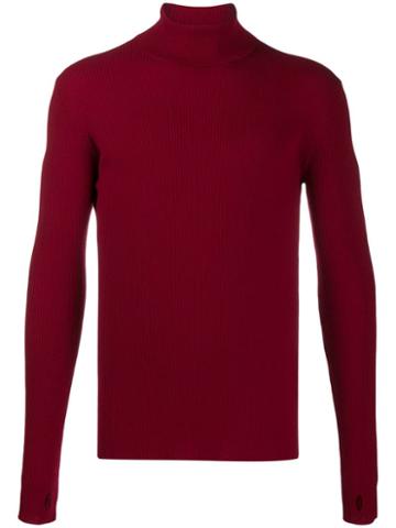 Ernest W. Baker Turtle Neck Jumper - Red