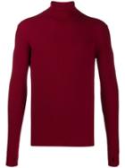 Ernest W. Baker Turtle Neck Jumper - Red