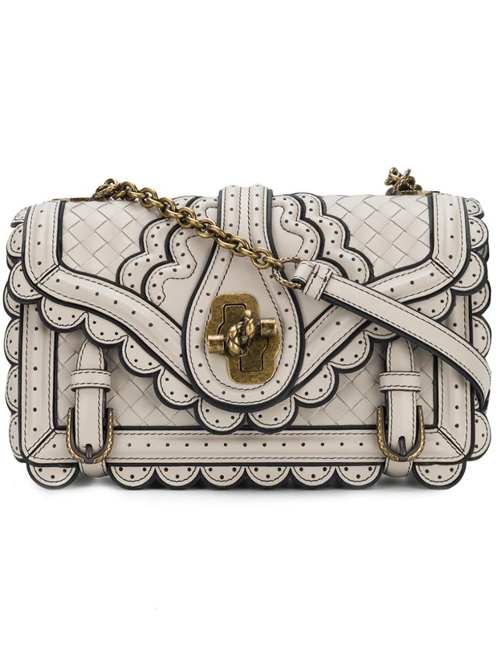 Bottega Veneta Intrecciato Wingtip City Knot Bag - Nude & Neutrals