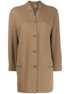 Krizia Pre-owned 1970s Oversized Jacket - Brown