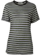 T By Alexander Wang Striped T-shirt - Black