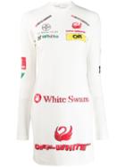 Off-white Logo-print Fitted Dress